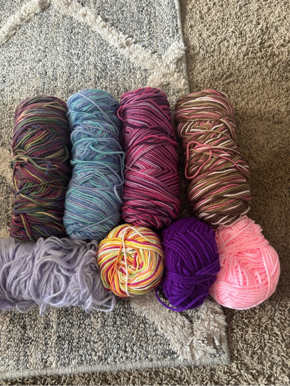 Assorted Multicolor Yarn Collection - Home Accents